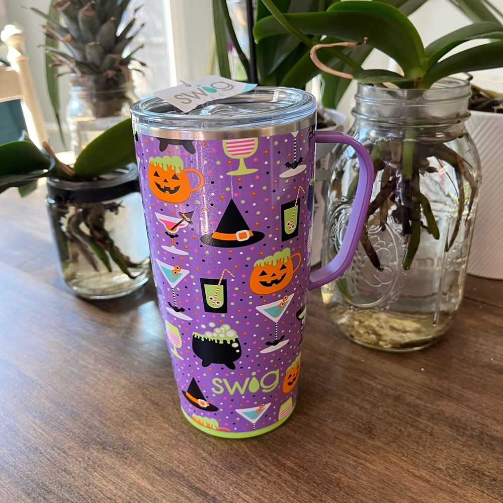 SWIG Purple Halloween Tumbler